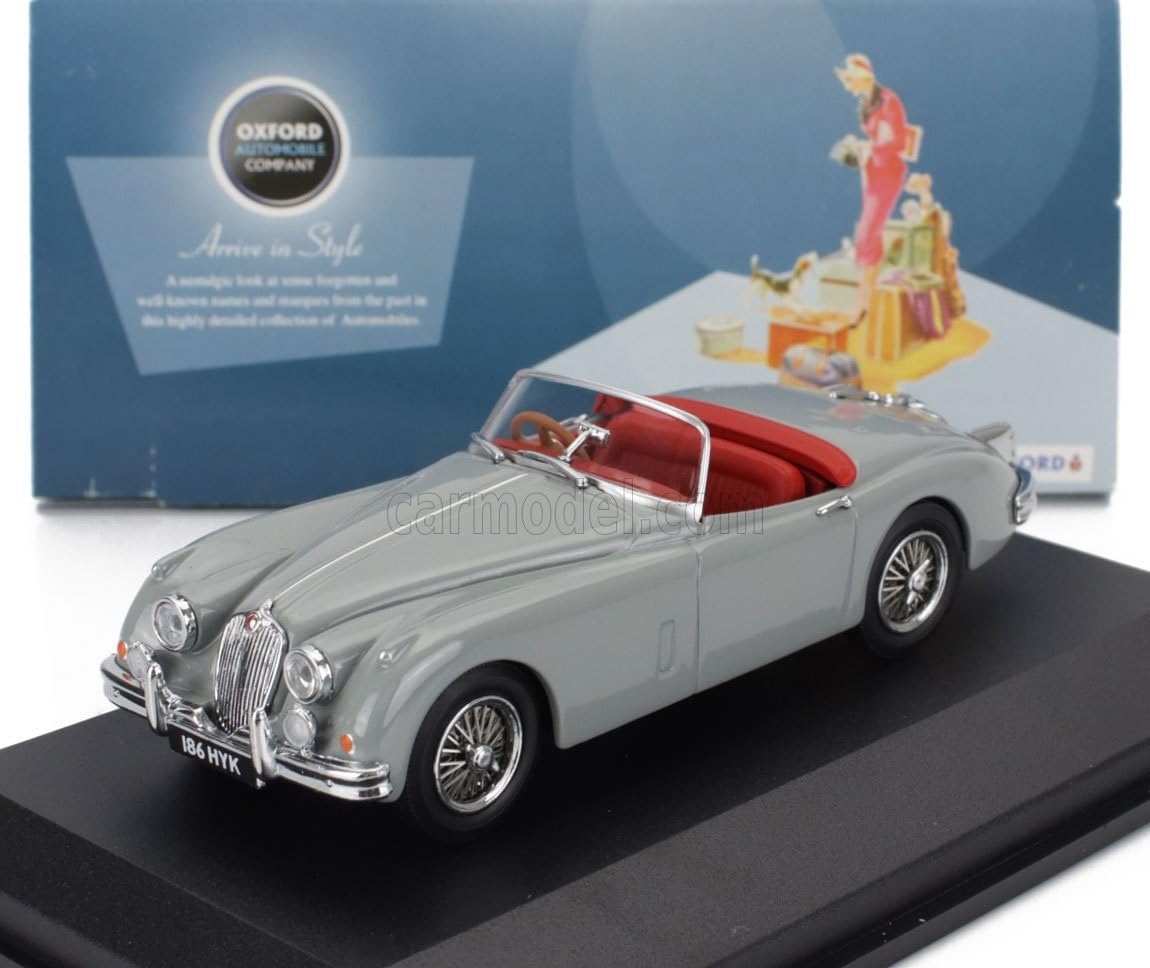 

Oxford Jaguar Miniature Car 1/43 XK 150 Roadster (Light Gray)