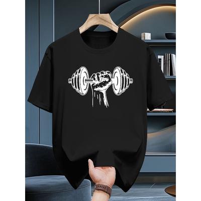 European Sizes Men's T-Shirt - Casual Round Neck Short Sleeve Summer Essential Suitable for Hot Weather - Breathable Casual Attire