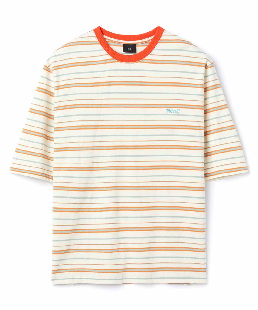 WMC Multi Stripe Short Sleeve T-Shirt_Orange