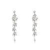Light Luxury Tassel Leaf Earrings, Women's High-end Temperament, Glitter Diamond Long Earrings, New Explosive Earrings
