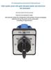 Zhuochao SZW26-20/YH5.3 Round Handle 3-Speed Voltage Conversion Switch