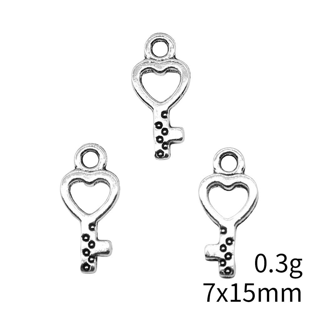Hollow Clover Key Charm Lucky Pendant Tool Charms For Bracelet Necklace Jewelry Making Supplies For DIY