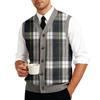 Chaleco Cárdigan de Punto sin Mangas con Cuello en V para Hombre