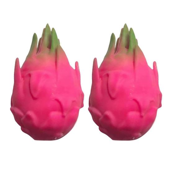 1/2/3Pcs Simulation Dragon Fruit Squeeze Toy Stress Relief Dragonfruit Squeeze Toy Decompression Fruit Shape Sensory Fidget Toy