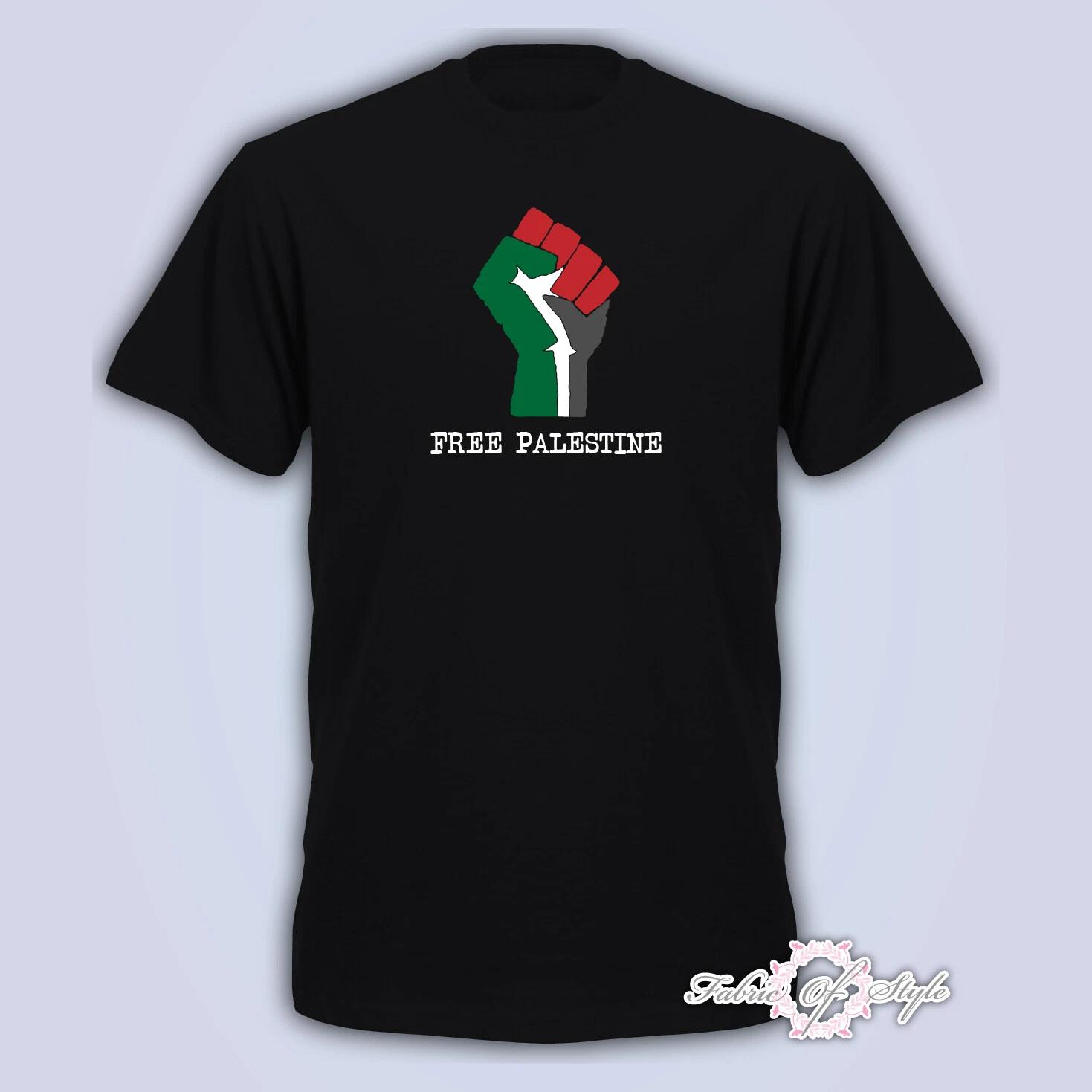 FREE PALESTINE GAZA FREEDOM Mens T- Shirt - Black S