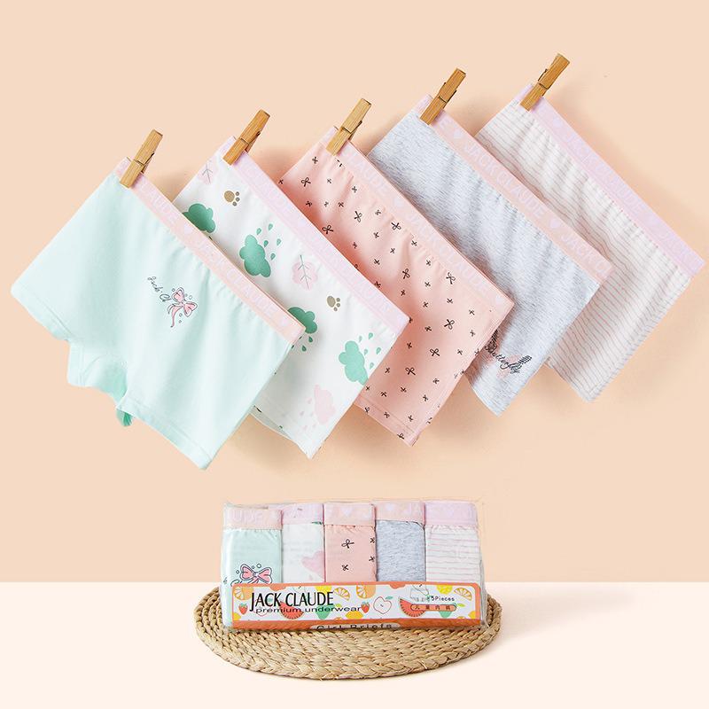 A-Class Cotton Girls' Summer Boxer Briefs - No Wedgies