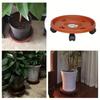 1pc, Removable Plant Stand Flower Pot Tray With Universal Wheel Heavy Rolling Flower Pot Rack Indoor And Outdoor Balcony