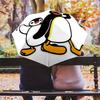 1 PC Automatic Folding Umbrella - Pingu Pattern Portable Foldable Design With 8 Ribs Christmas Birthday Gifts