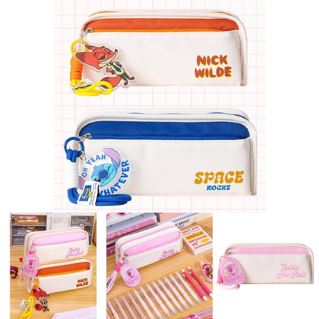 New Disney Large Capacity Cute And Stylish Student Pencil Case Perfect For Kids Stationery Bag