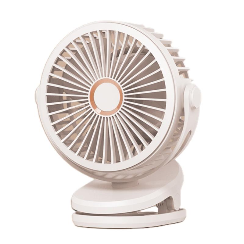 Clip On Fan  Small USB Rechargeable 5000/10000mAh Desk Fan with Battery Operated for Bedroom Home Room Stroller