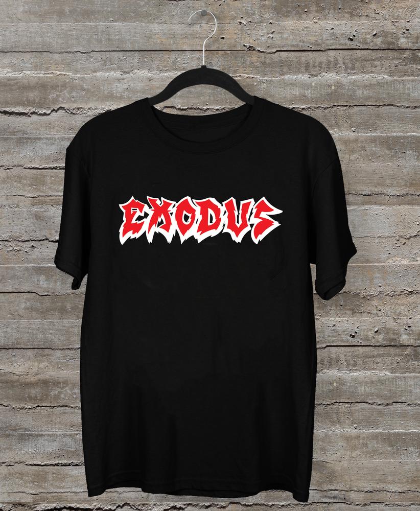 Rare Exodus Band logo Classic Short Sleeve Black All Size T-shirt XXL