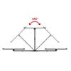 Meliconi - Support mural TV Inclinable et Orientable FDR 400 FLAT FB - Grand angle - Pour Tv 40" à 75" - VESA 200/300/400