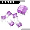 Partuto Set of 5 Mini 3AMP APM/ATM Universal Car Fuse Style Fuse Short