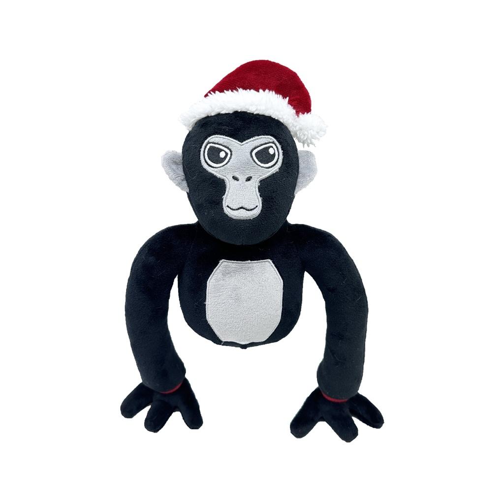 Gorilla Tag Plush Cute And Funny Stuffed Animal Toy With Christmas Hat