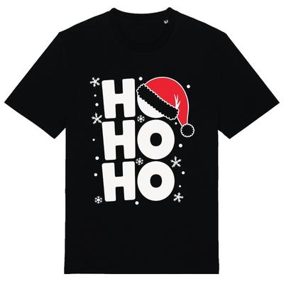 Ho Ho Ho Hat - Unisex T-Shirt Festive Jolly Secret Santa Xmas Father Christmas