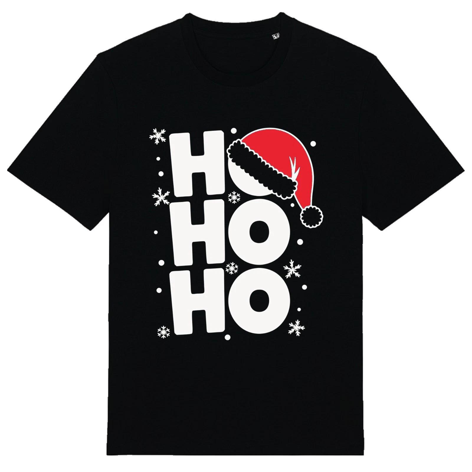 Ho Ho Ho Hat - Unisex T-Shirt Festive Jolly Secret Santa Xmas Father Christmas XL