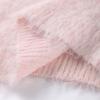Casual Cross-Border Fashion Sweater with Seahorse Hair, Solid Color, Slanted Neck, and Long Sleeves