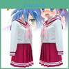 Lucky Star Japanse Cosplay Zeemanspak Jk Uniform Set Voor Meisjes Met Geplooide Rok En Strik