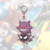 Kawaii  Acrylic Keychains Pikachu Rowlet Mewtwo Gengar Eevee Squirtle Lucario Gyarados Psyduck Keyrings Pendants Figure