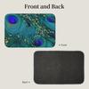Peacock Feathers Doormat Kitchen Entrance Home Floor Mat Non-slip Carpet Rug for Balcony Footpad Mats