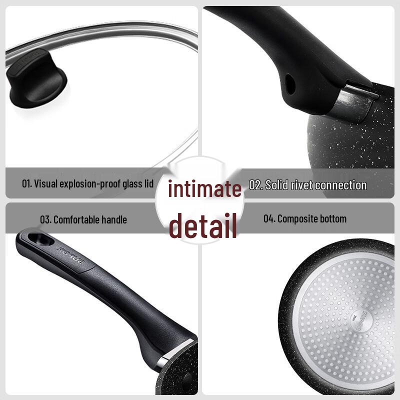 Supor Star Stone Non-stick Frying Pan with Lid