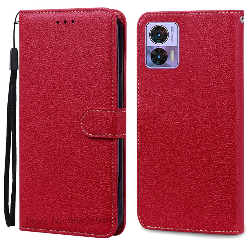 

Для Moto Edge 30 Neo Чехол Силиконовый Кожаный Флип Кошелек Чехол Для Motorola Moto Edge 30 Neo Чехол Для Телефона Силиконовый Чехол Coque Fundas For Moto Edge 30 Neo темно-красного