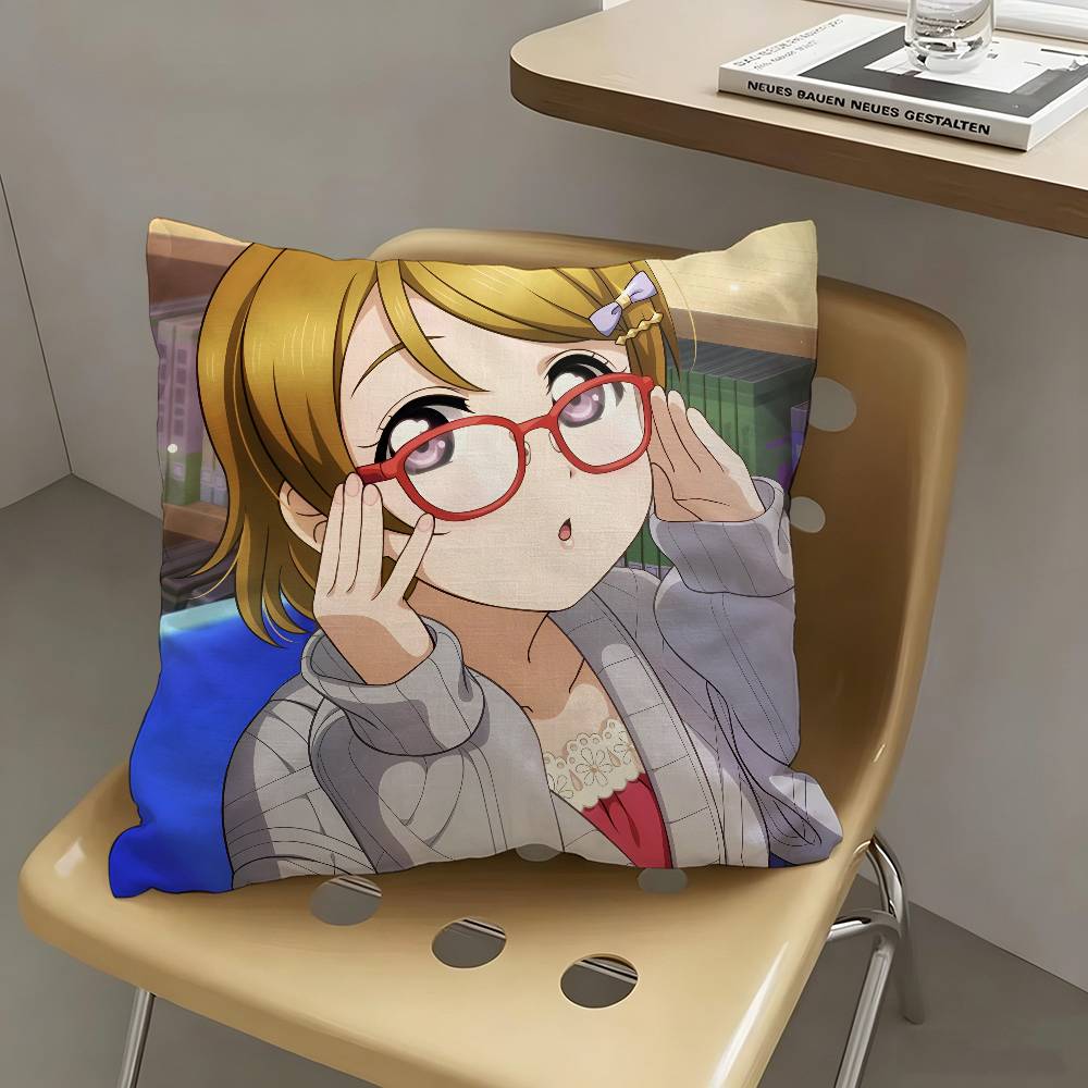 1pc Anime Hanayo Koizumi Pillow Case Fashion Square Pillowcase Bedroom Sofa Room Ins Decoration Leisure