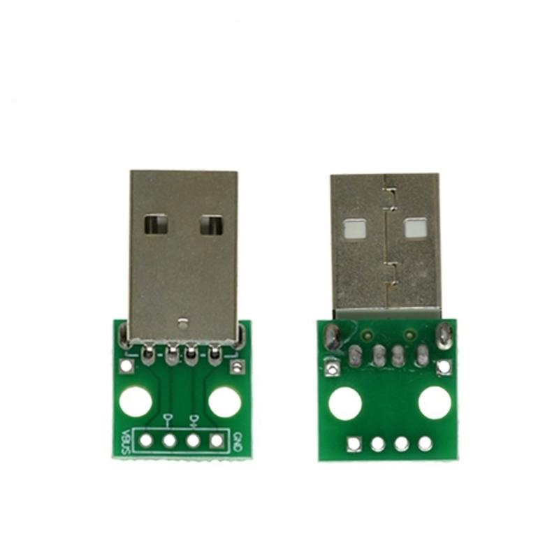 10Pcs/Lot MICRO MINI5P Type-c USB USB2.0 To Dip Female B-type Square Interface Printer Mike PCB Converter Adapter Breakout Board