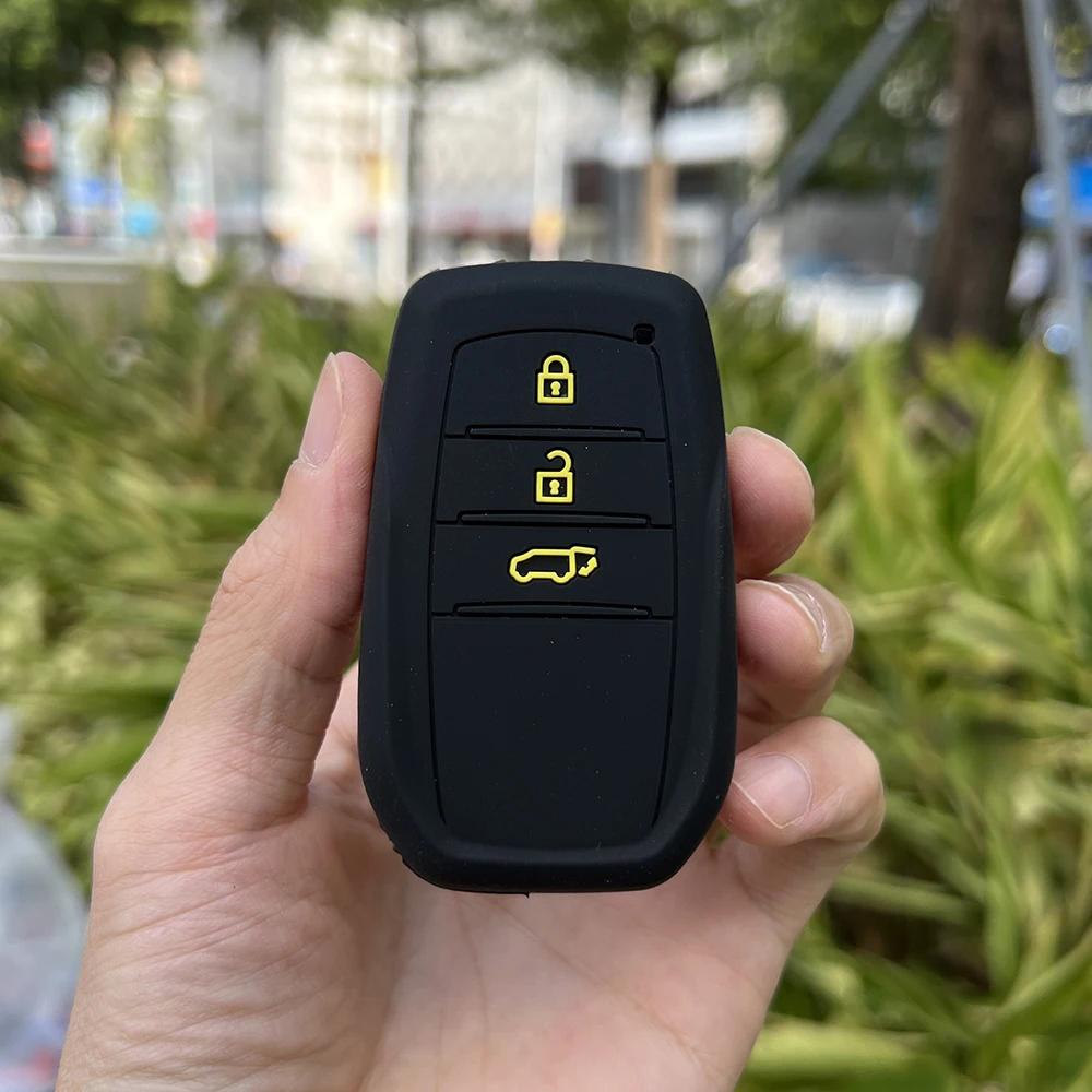 Copri Custodia in Silicone per Chiave Auto per Toyota Land Cruiser 200 300 Prado Crown TLK 200 Yaris Cross Hilux Innova Fortuner Camry 55 Chiave