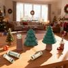 Christmas Tree Ornament, One-Piece Molding Piggy Bank with Hidden Money Storage Function, Decorative Holiday Desktop Decoration