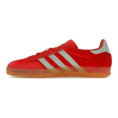 Gazelle Indoor Better Scarlatto Verde Velluto Scarpe da Ginnastica da Donna Rosso Verde Nebbioso Gomma IG6786