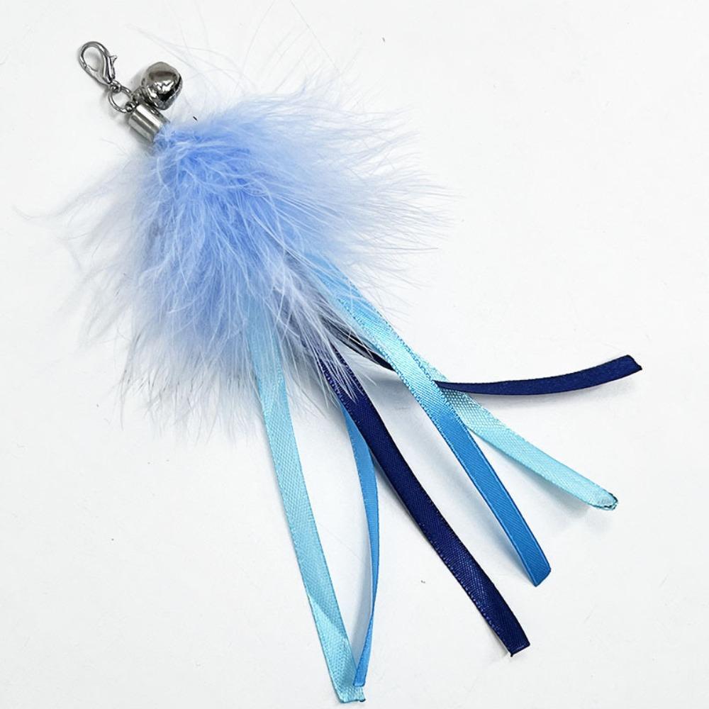 Cute Auto Interactive Cat Wand Detachable with Bell Interactive Cat Simulation Bird Hands-Free Cat Stick Pet Supplies