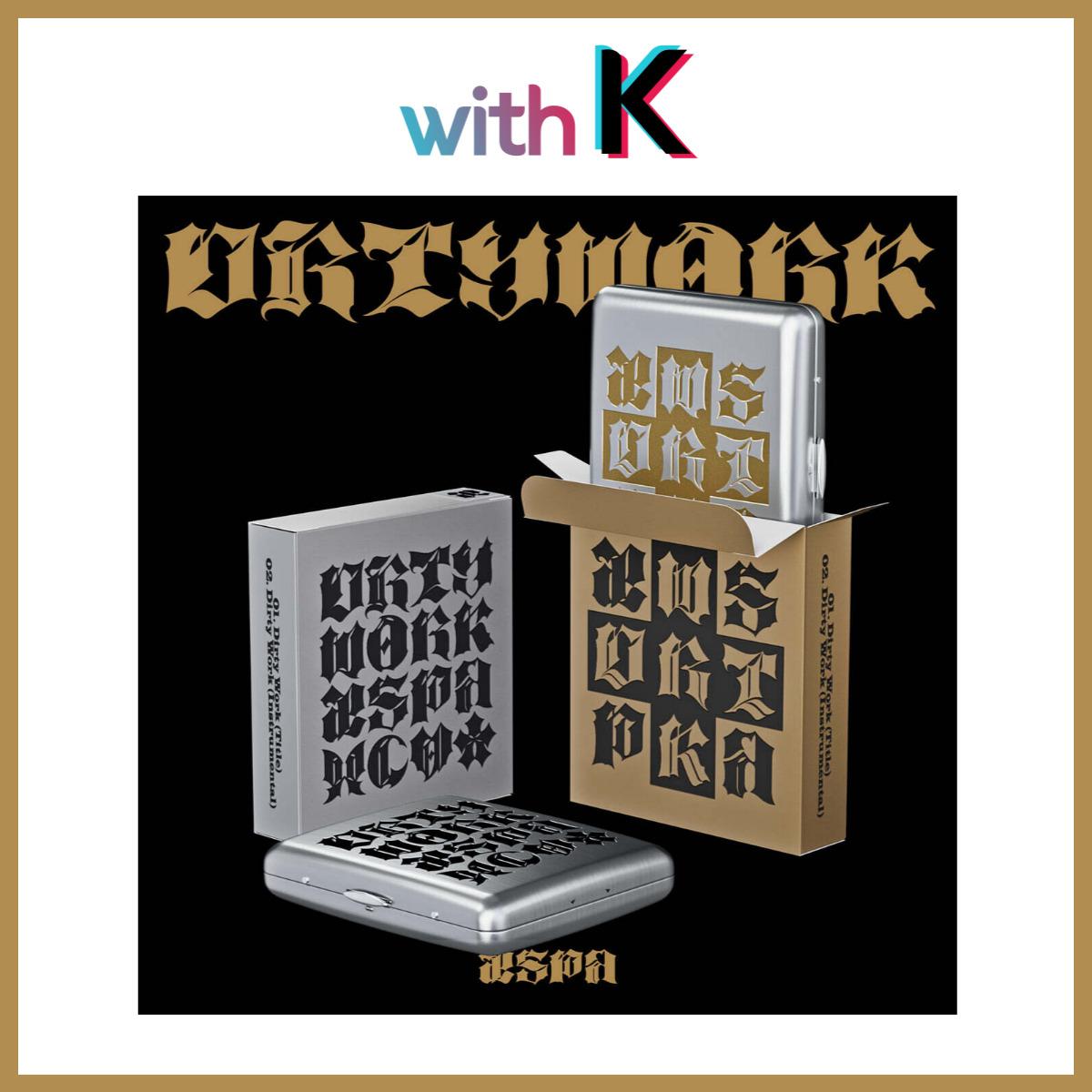 

aespa - Dirty Work / Single Album (Dirty Case ver.) Silver Cover