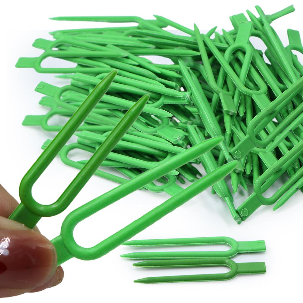 Garden Green Strawberry Planting Fork Stolon Fixator Watermelon Vine Garden Plants Pressing Device Fastening Fixture Clamp Clips