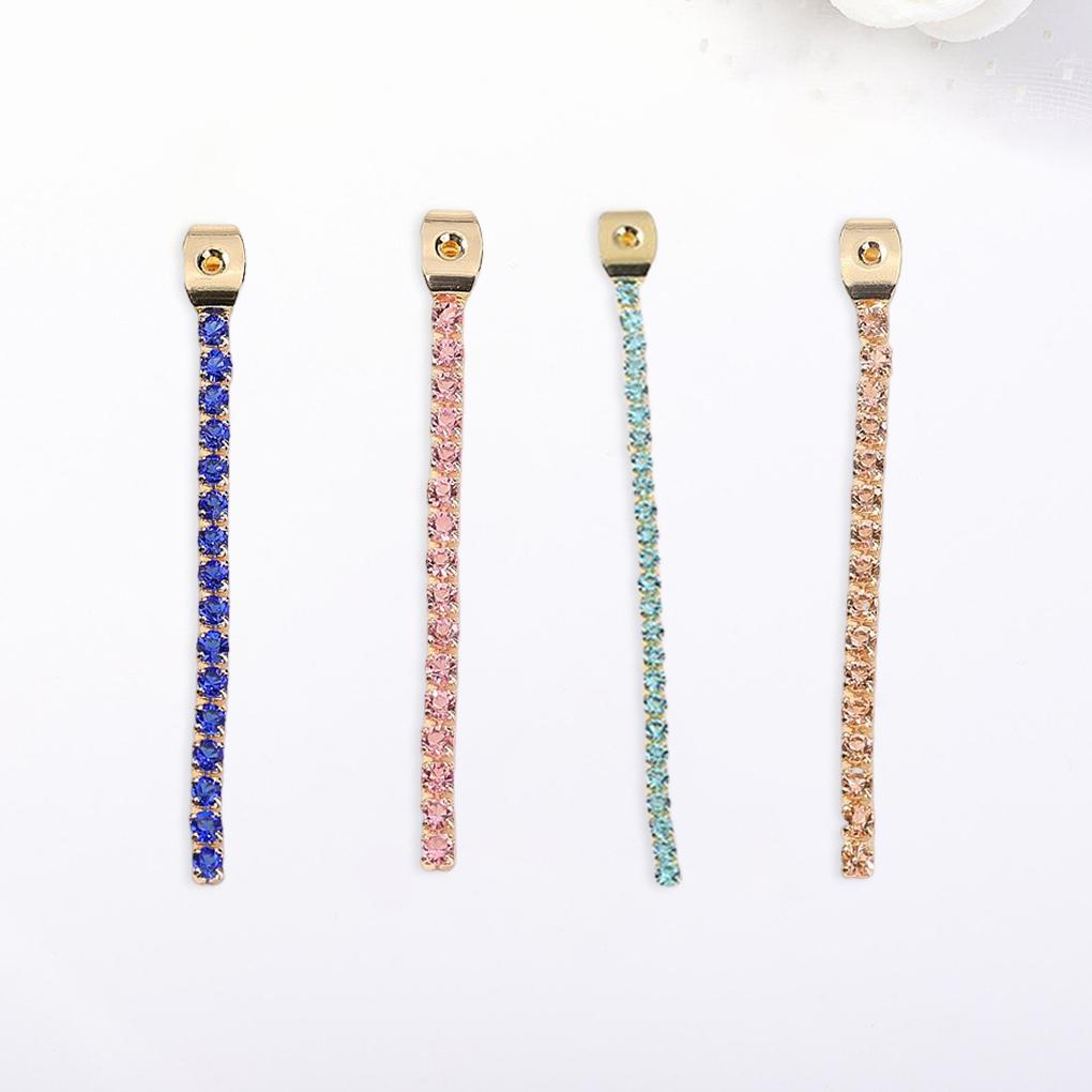 Earring Long Chain Rhinestone Fashion Earring Back Jewelry Finding DIY Craft Accessory for Professional