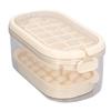 2 Trays Round Square Ice Cube Trays with Lid and Bin for Freezer Ice Cube Molds with Shovel Making 54 Ice Cubes [soft