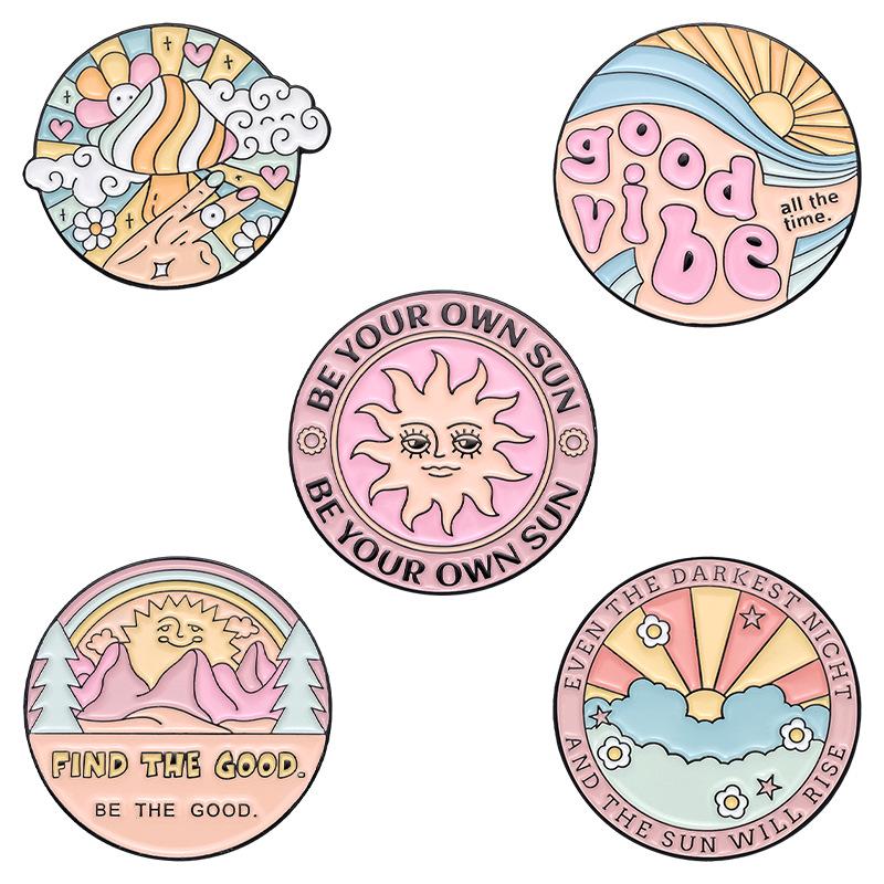 Alphabet Adorable Pink Brooch Geometric Design Cartoon Style Ideal For All Gender Backpacks