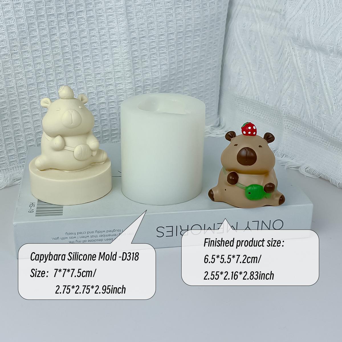

2025 НОВЫЙ Милый Капибара Молочное Желе Силиконовая Форма Пудинг Дельфин Форма для Пудинга Аксессуары для Домашней Выпечки Кухонный Инструмент