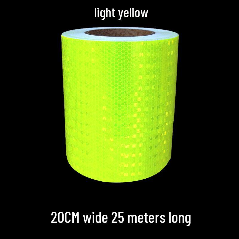 5cm Black Yellow Reflective Honeycomb Arrow Warning Tape Car Sticker