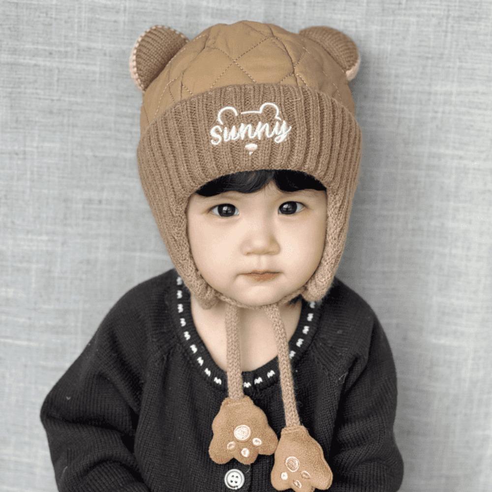 

Warm Baby Ear Protection Cap Cartoon Kids Beanie Caps Toddler s Lei Feng Hat Winter Season хакі