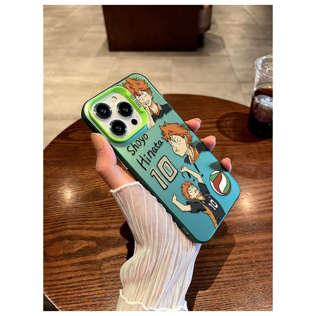 Haikyuu Shoyo Hinata Anime Volleyball TPU Handyhülle Für IPhone 15 14 13 12 11 Pro Max X XR XS 8 7 Plus, Klare Stoßfeste Schutzhülle
