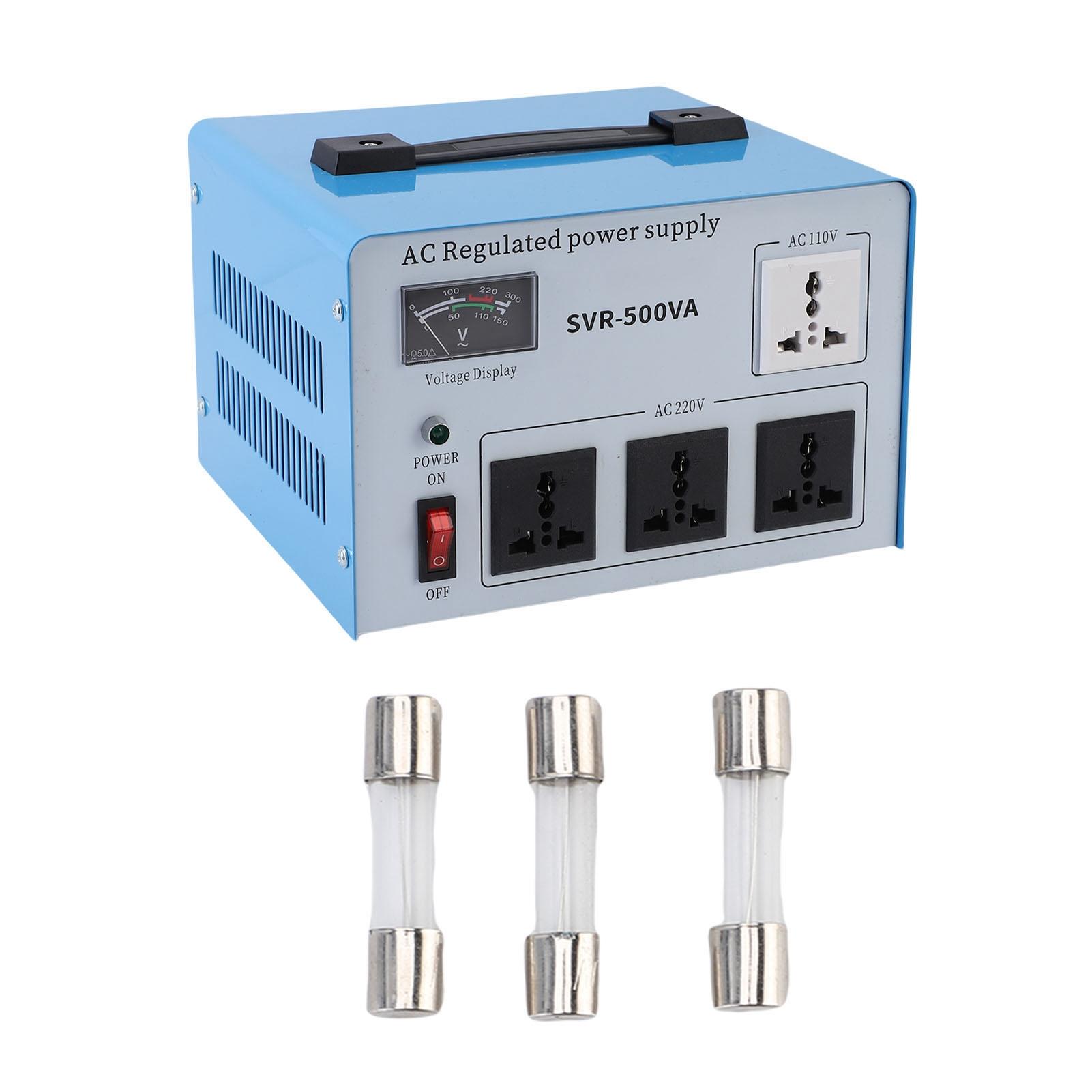 

Перетворювач напруги 500 Вт Автоматичний регулятор Однофазний стабілізатор SVR 500 ВА 160 250 В Європейська вилка