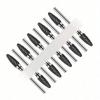 10pc/Set Ceramic Milling Cutter Nail Drill Bits Burr Gel Polish Remove Tools Cuticle Electric Manicure Files Kit Accessories