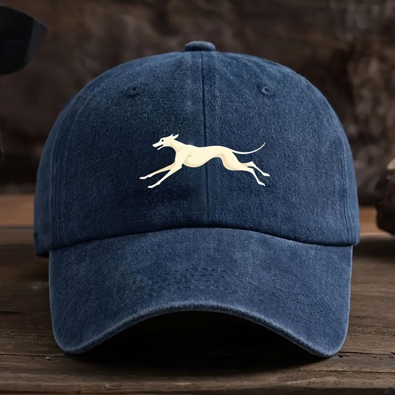 Greyhound Logo Vintage Baseballkappe Unisex Leichte Outdoor-Kappe mit verstellbarem Schirm Für jede Jahreszeit geeignet