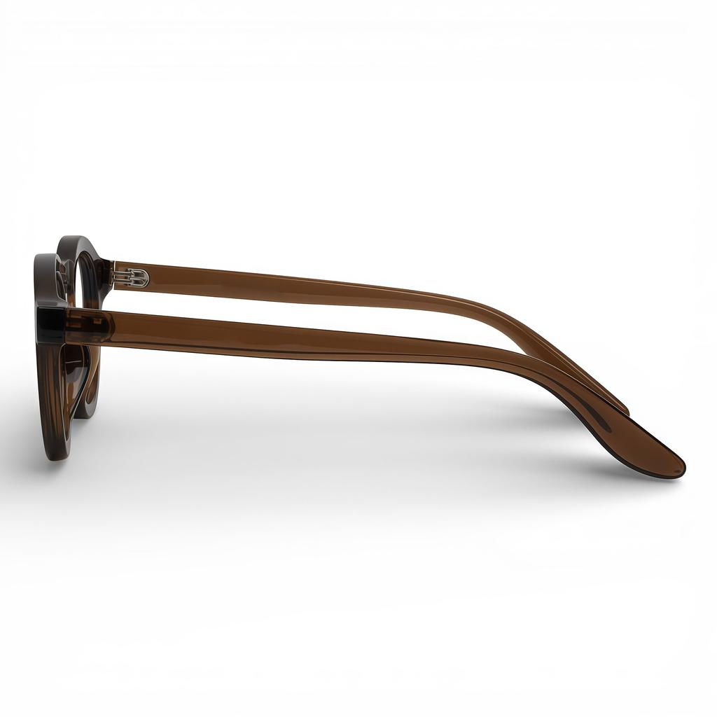 Adije Hazin (Leopard) Yu1007 Eyeglass Frames Horn-Rimmed