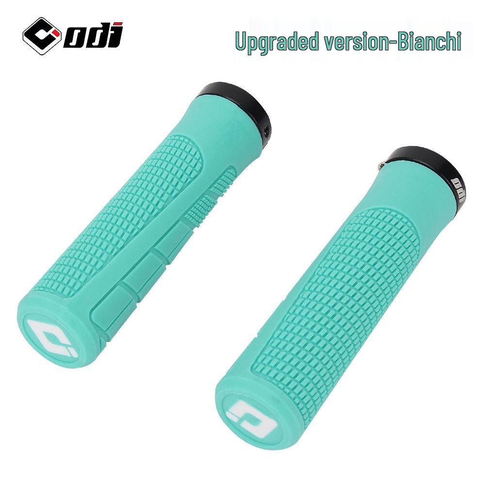 American ODI Anti-Slip Shock-Absorbing Lock-On Rubber Grips for Mountain, Fixed Gear, and Folding Bikes