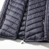 Men Winter Waistcoat Hooded Sleeveless Zipper Closure Vest Coat with Pockets Solid Color Casual Cotton Waistcoat