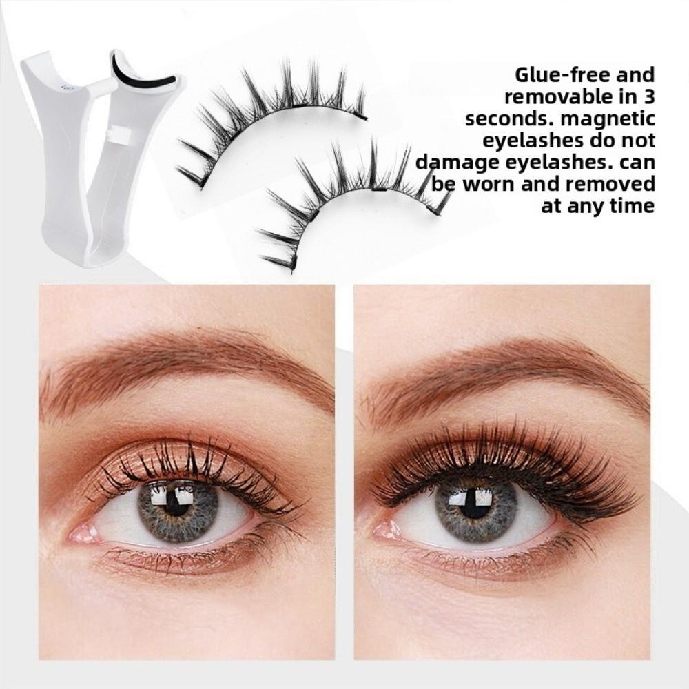With Applicator Magnetic Eyelashes Natural Look False Eyelashes Hot Fake Lashes  Daily Wear
