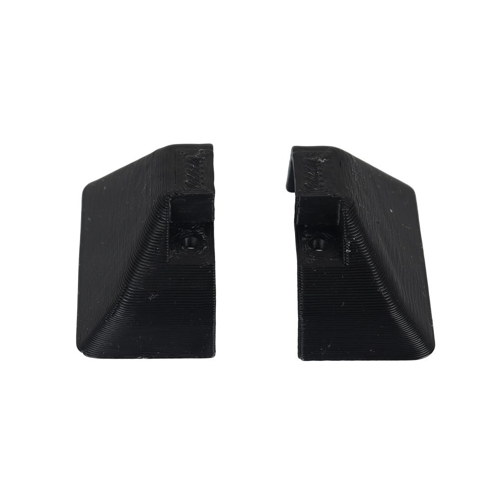 4pcs Caravan Awning Rail/Side Skirt End Cap Set Black Plastic RV Sunshade Guide Rail End Cover Motorhome Accessories Cover Cap