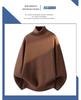 Men's Winter Thickened Turtleneck Sweater - Trendy Solid Color Youth Knitwear with Long Collar